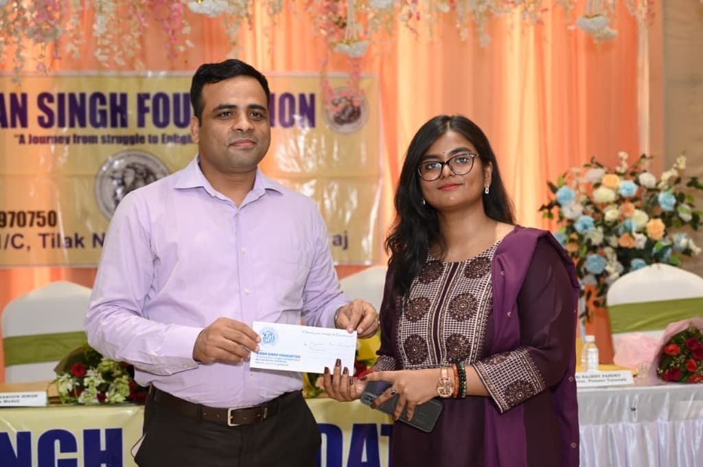 Vaishnavi - Receiving foundation envelope